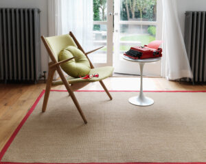 Sisal Linen Red rug
