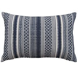 Geometrical Cushion Navy and Cream