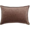 brown velvet cushion